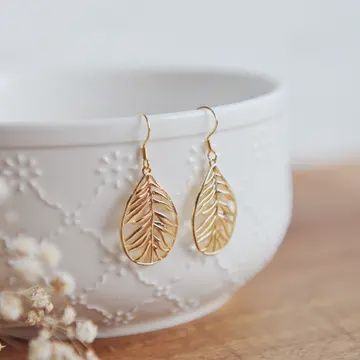 LANA GOLD LEAF EARRINGS