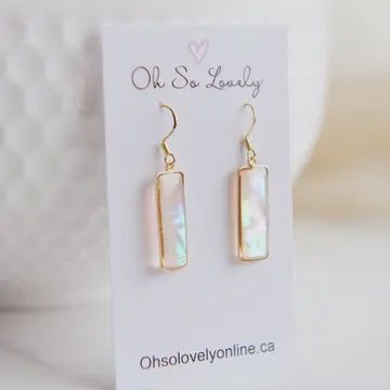 MOTHER OF PEARL DANGLE