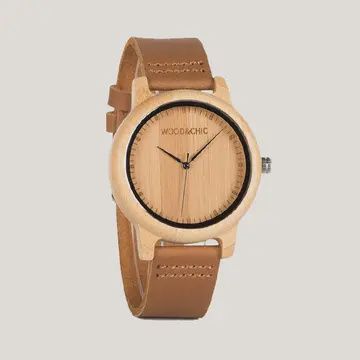 Men's Wooden Quartz Watch - Bamboo