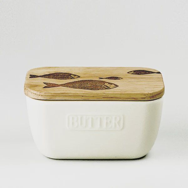 Selbrae Butter Dish White Fish Repeat
