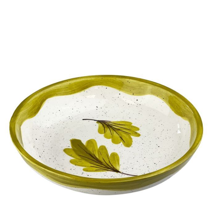 Ceramic Serving Bowl Medium Oak Leaves