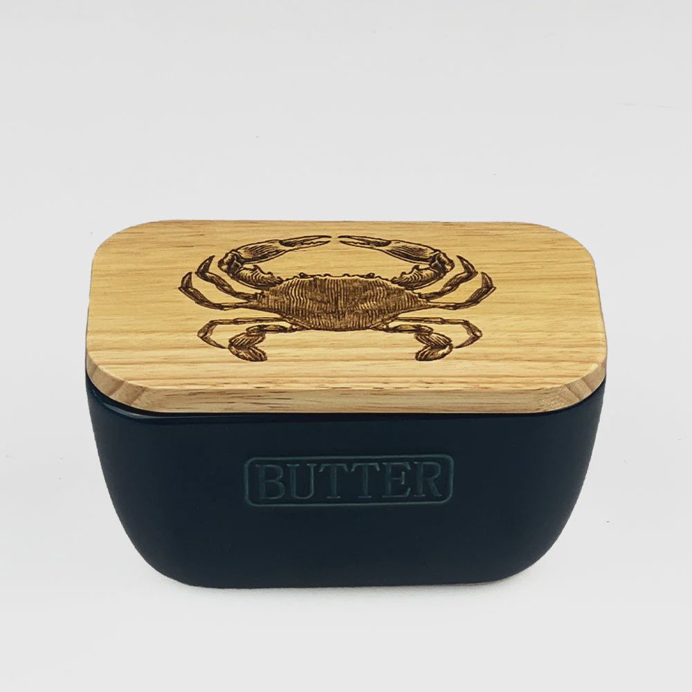 Butter Dish Blue Crab