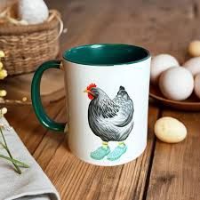 Hen Wearing Crocs Mug Medium 445ml