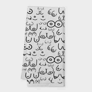 DOODLE BOOBS TEA TOWEL