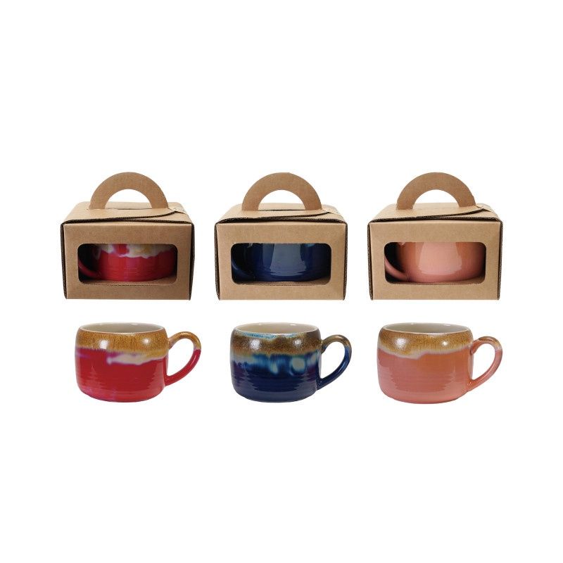 MULTICOLOUR STONEWARE ROUND MUG