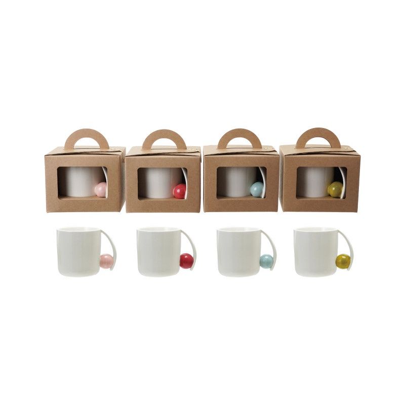 MUG WITH BALL HANDLE STONEWARE