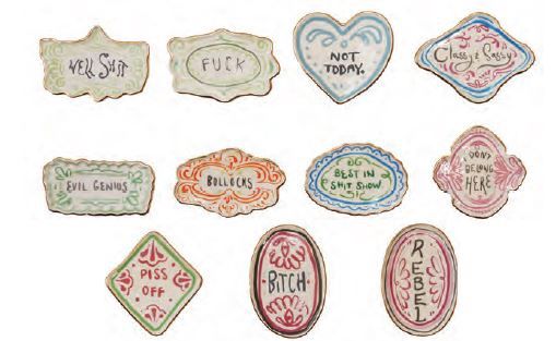 NAUGHTY STONEWARE MAGNETS ASST.