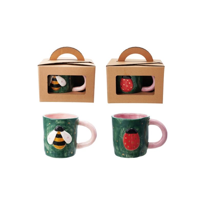 STONEWARE BUG MUG 2 STYLES