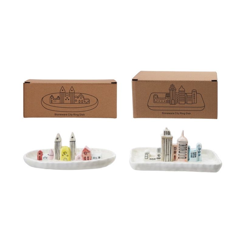 CITY SKYLINE JEWELRY DISH