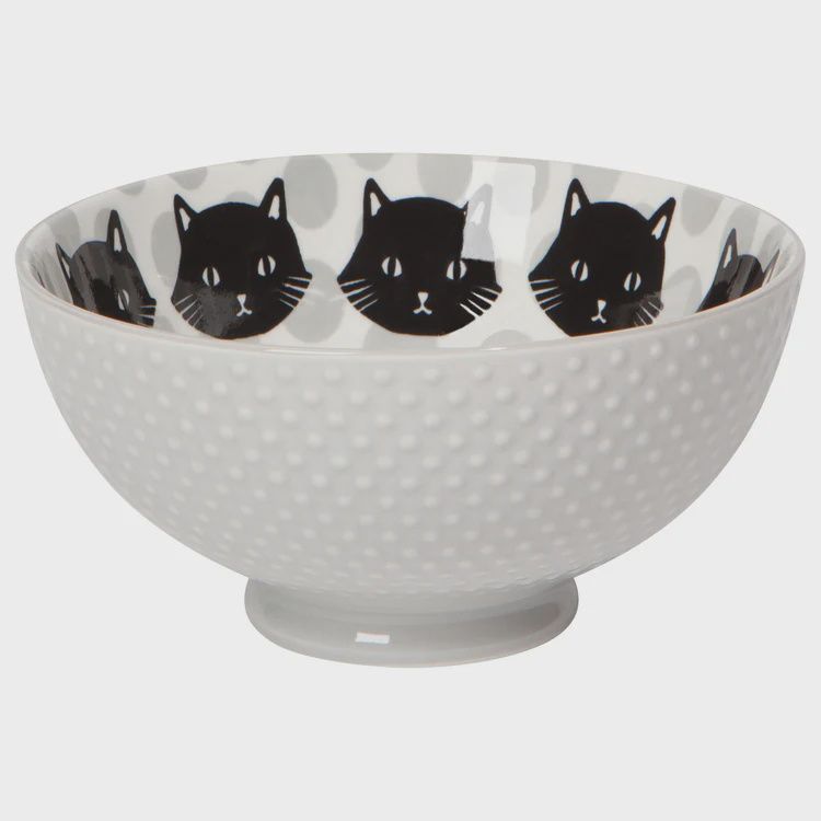 Danica Bowl Feline Fine Grey