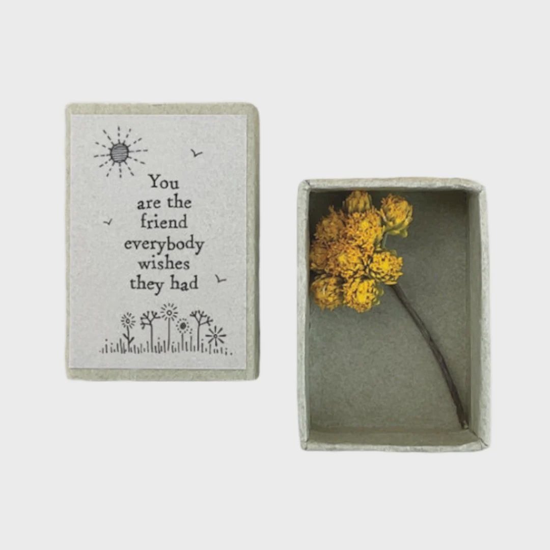 East Of India Dried Flower Matchbox