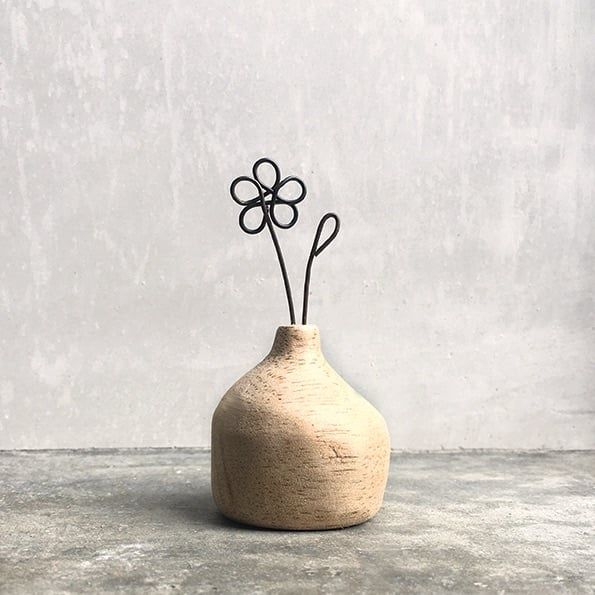 Tiny Wire Potted Daisy