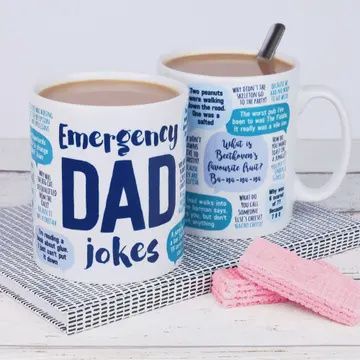 EMERGENCY DAD JOKE MUG