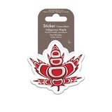 INDIGENOUS MAPLE LEAF STICKER