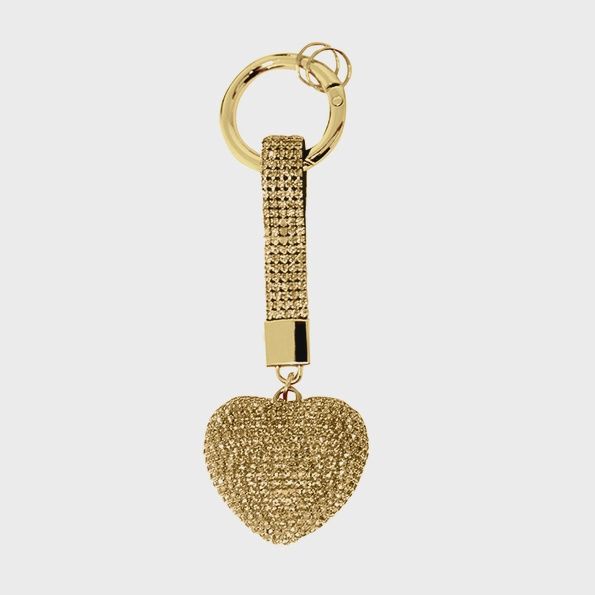 Bedazzled Heart Keychain Assorted