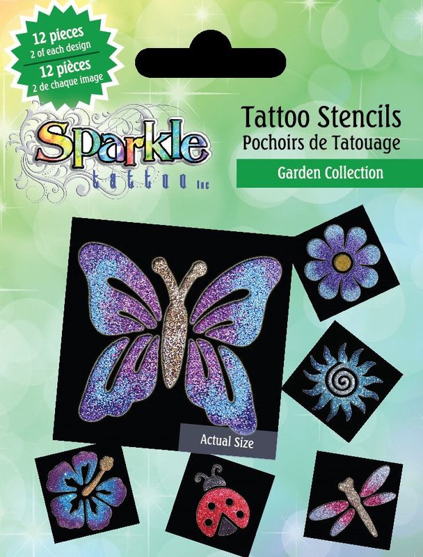 Sparkle Tattoo Stencil Collection Assorted