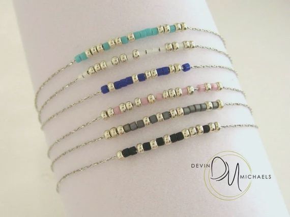 Morse Code Bracelet Assorted