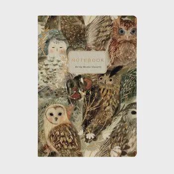 Bruno Visconti Vegan Leather Notebook Owls