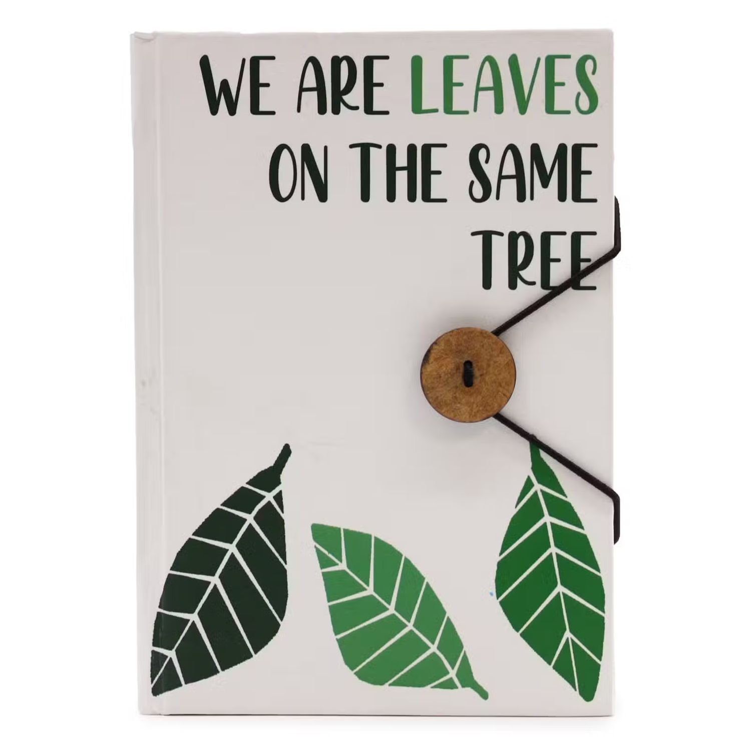 Notebook With Strap Leaves On The Same Tree
