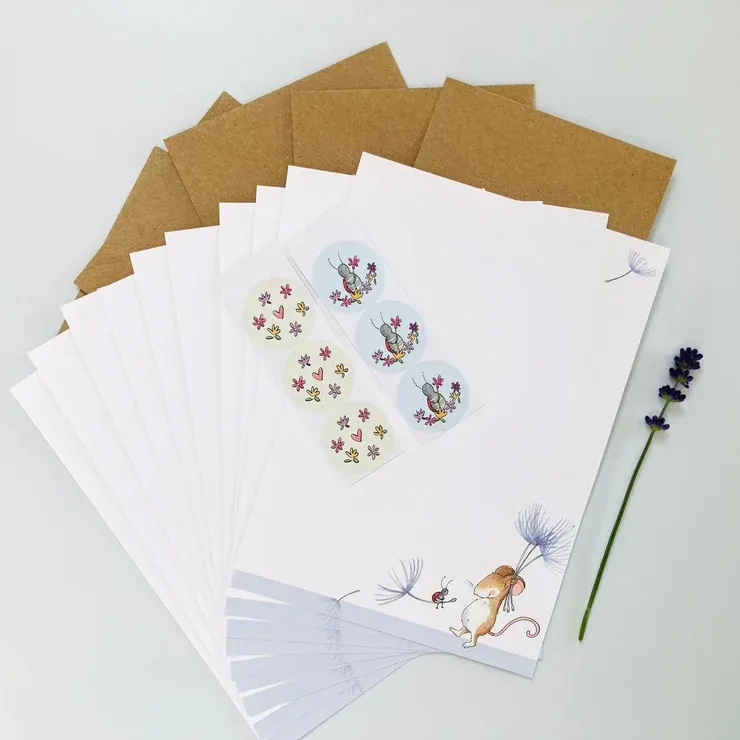 Writing Set - Mouse and Ladybird