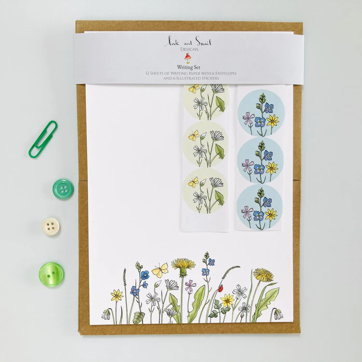 Writing Set - Wild Flowers