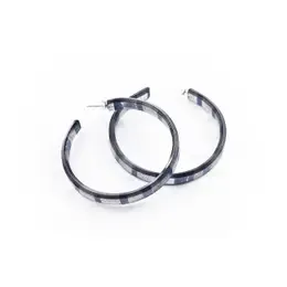 EARRINGS HOOP LARGE TEMPO ICE