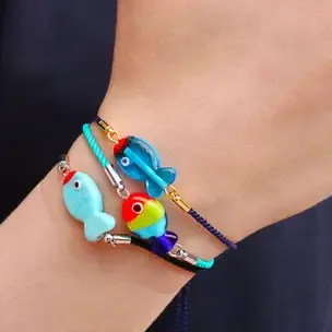 Bracelet Fish Murano Glass