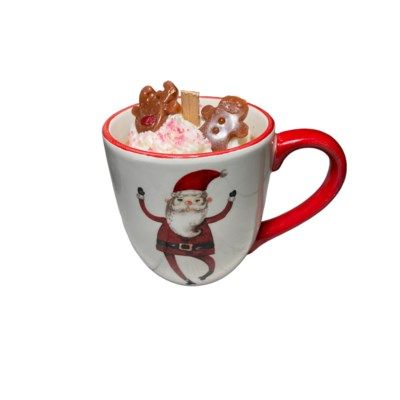 SANTA WHIMSY SOY CANDLE MUG 16 OZ