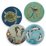 OCEAN CREATURES COASTERS SET OF 4