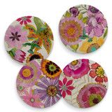 WALL FLOWERS COASTER SET OF 4