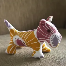 COTTON MULBERRY MAUVE DOG