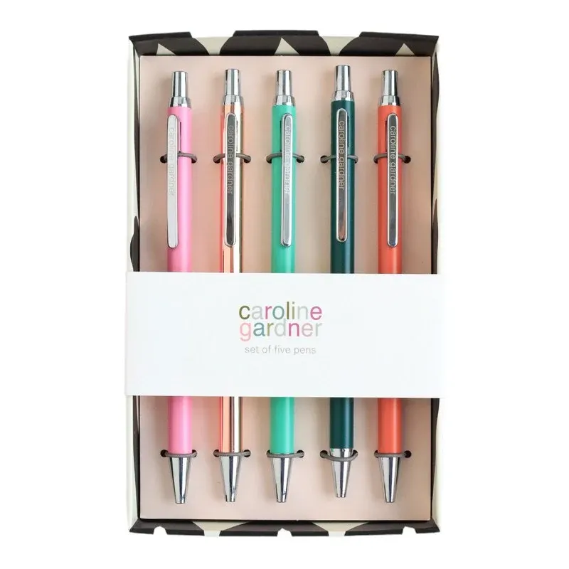 Caroline Gardner Gel Pens Set Of 5