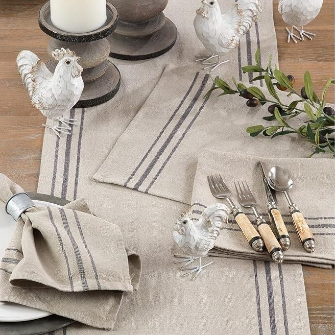 STRIPED LINEN PLACEMAT 14X20