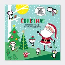 STICKER SCENE KIDS XMAS BOOK