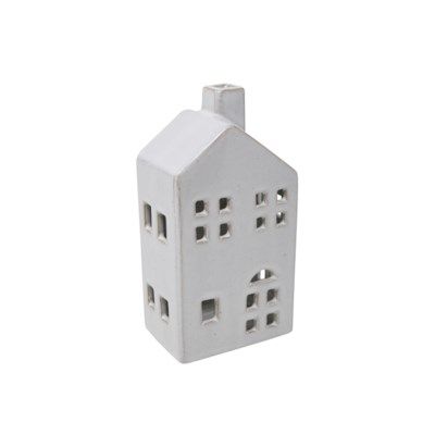 WHITE CERAMIC HOUSE LARGE