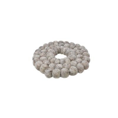 WOOL TIRVET WHITE/GREY