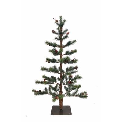 3 FOOT PINE TREE WITH BERRIES AND PINECONES