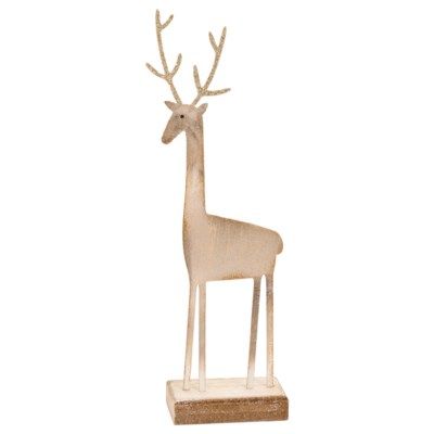 DECO REINDEER NAT/GOLD 10X3