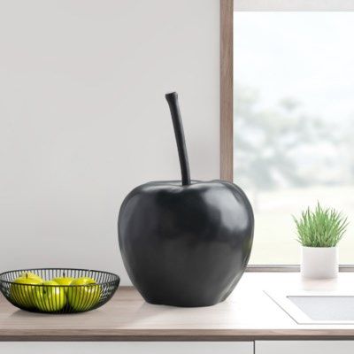 OVERSIZED RESIN FRUIT, STYLE/COLOUR: BLK APPLE