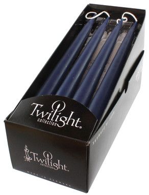 Twilight 10" Danish Taper Candles, Colour: Navy Blue