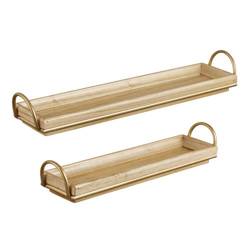 GOLD TRAY WITH HANDLES