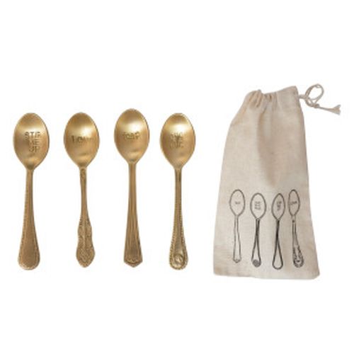 ENGRAVED BRASS SPOON