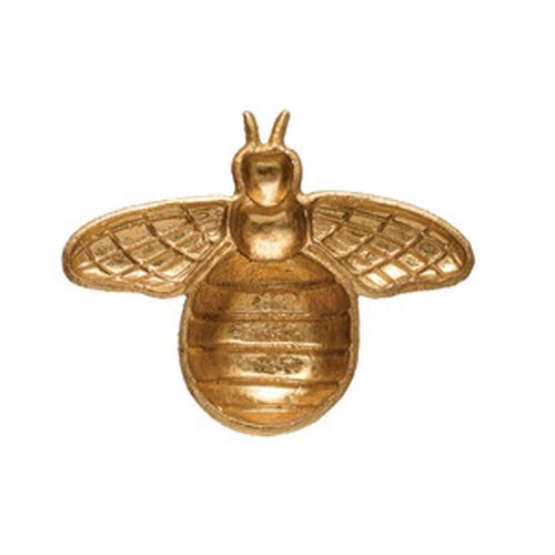 CAST IRON BEE DISH GOLD