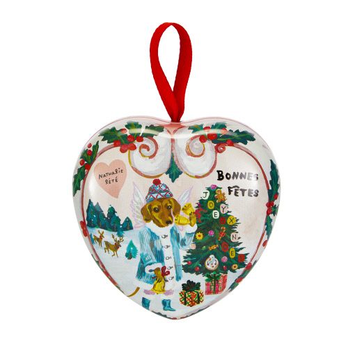 NATHALIE LETE CHRISTMAS SCENTED SOAP IN HEART SHAPED TIN 90G