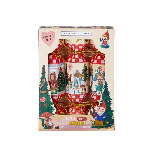NATHALIE LETE CHRISTMAS BATH BOMB CRACKERS (9 X 5G BATH FIZZERS)