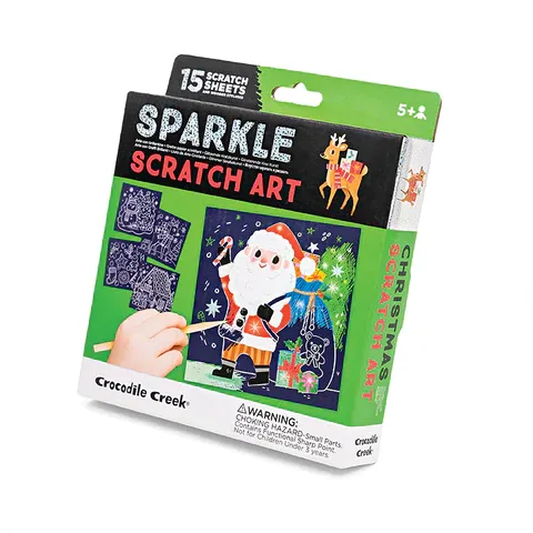 Sparkle Scratch Art - Christmas