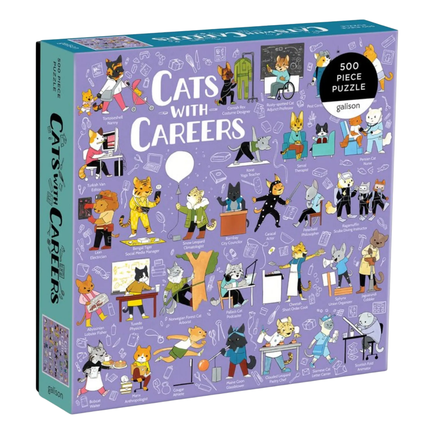 Cats with Careers 500pc Family Puzzle