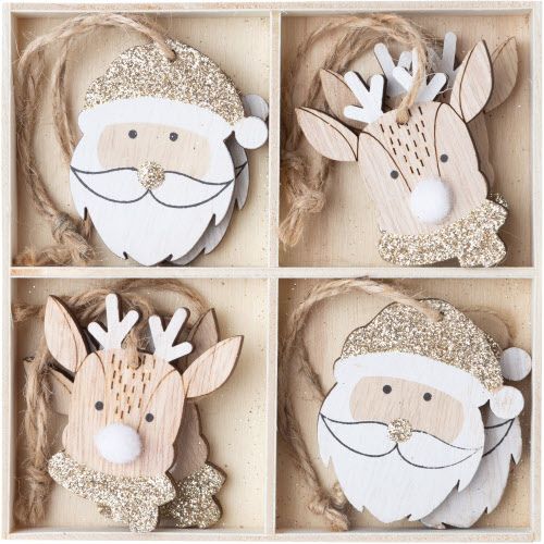 WOODEN SANTA OR REINDEER
