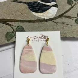 MARBLED POLYMER CLAY EARRINGS