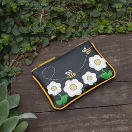 BUMBLE BEE RFID COIN PURSE, Colour: BLACK